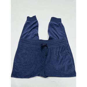 Encore by Idina Menzel Navy Blue Terry Jogger Size Petite Small  NWOT